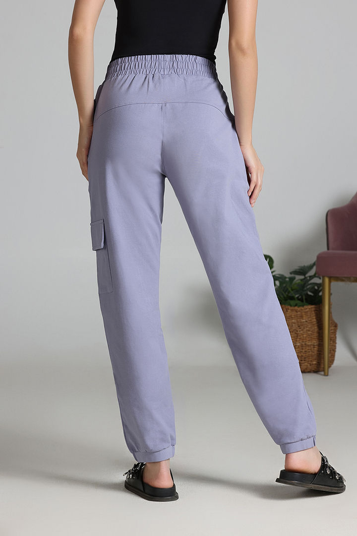 Zivame Knit Cotton Loungewear Bottom - Silver Bullet — image 4